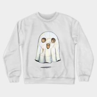 Ammonite Fossil Halloween Ghost Crewneck Sweatshirt